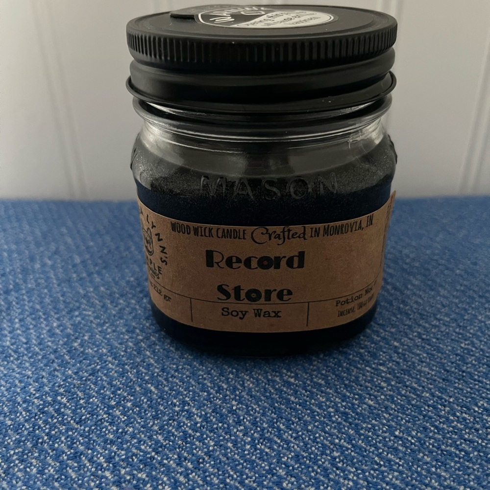 Soy Wax Candle in “Record Store”
